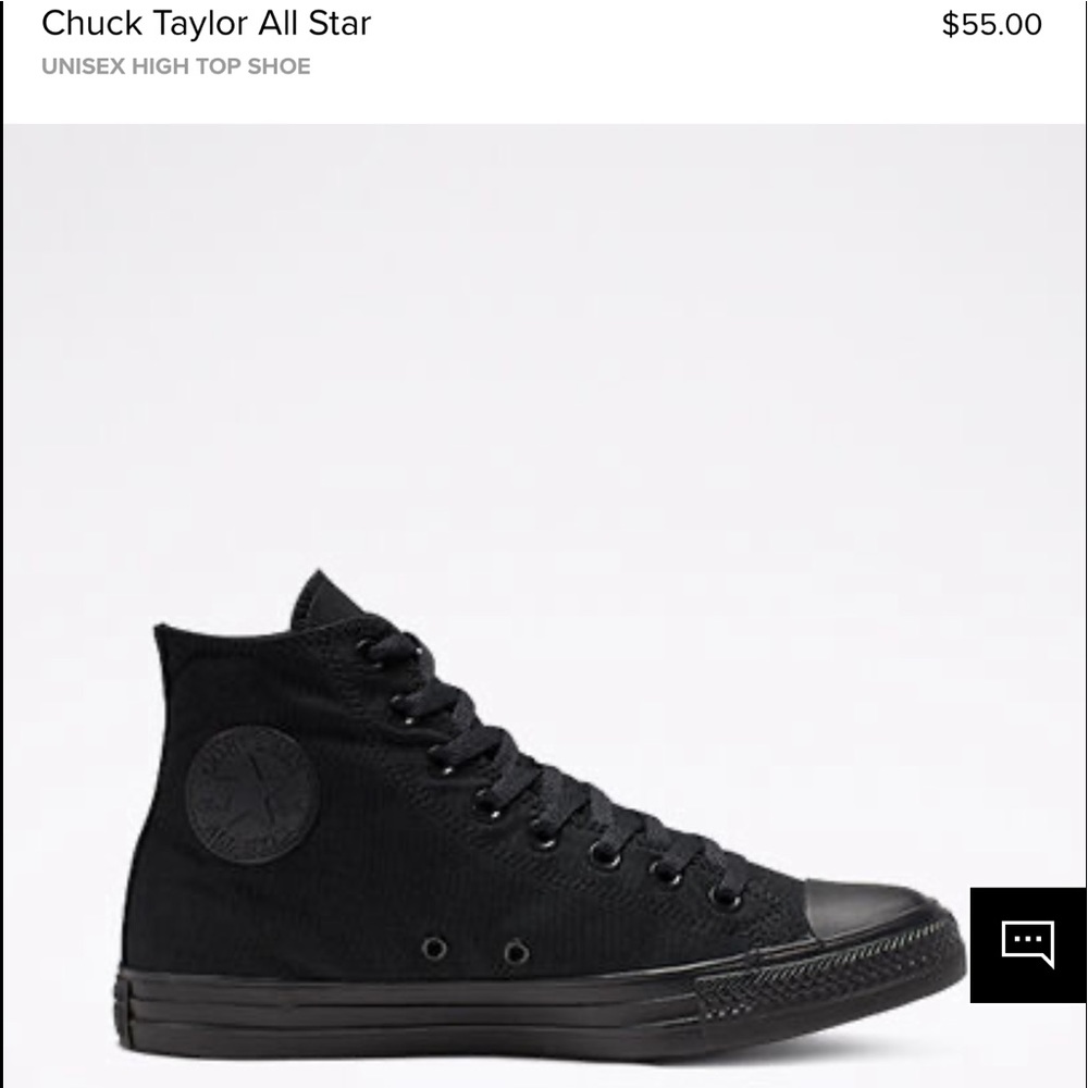 All Black Chuck Taylor All Star Converse High Tops